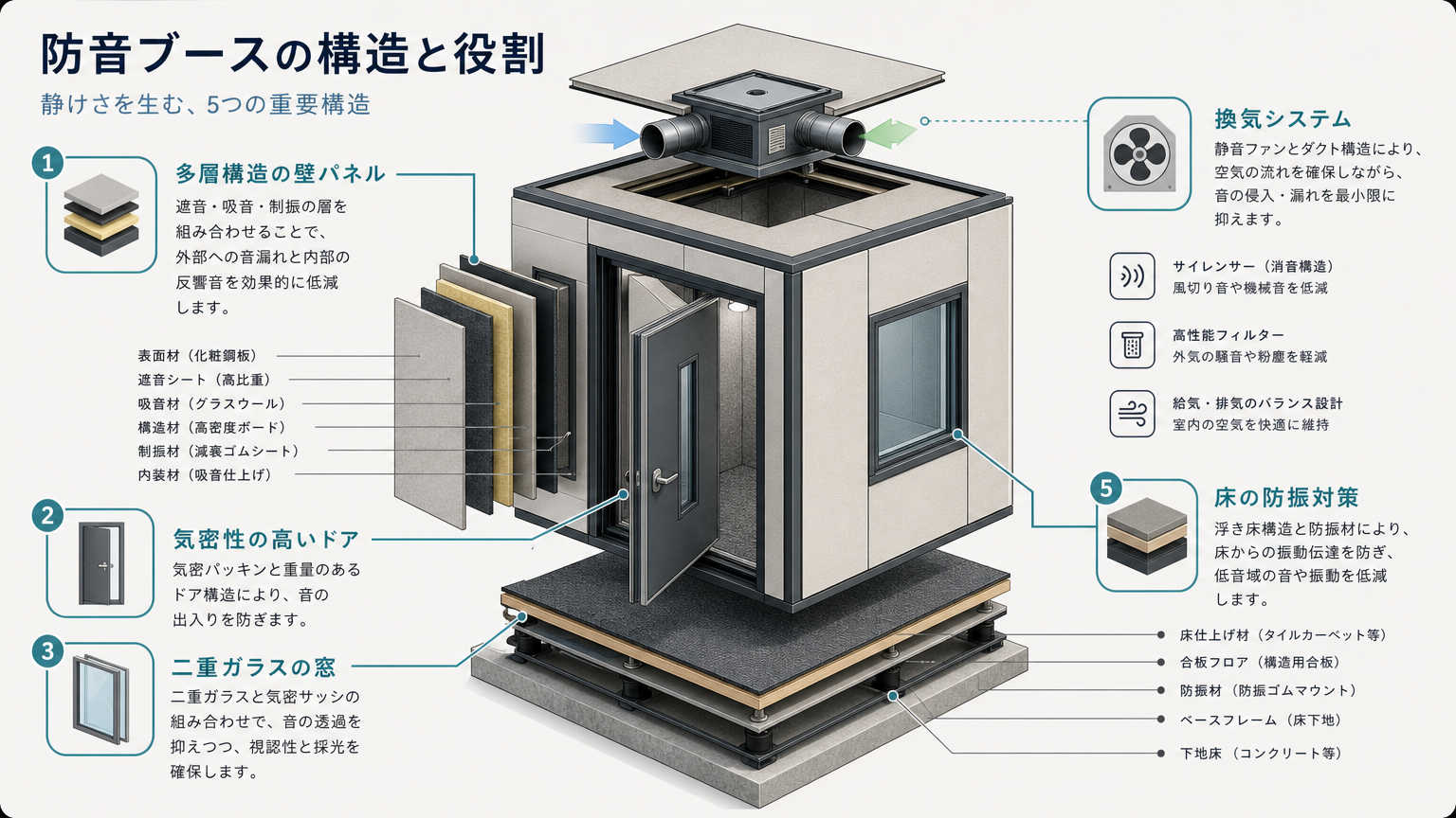 防音設計を左右する構造要素