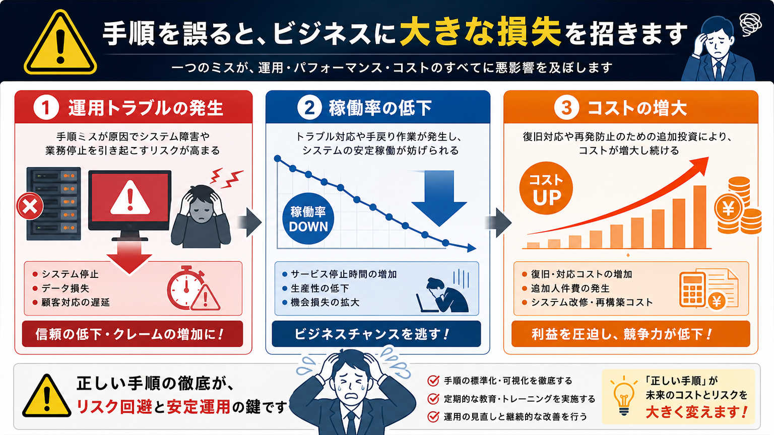 センター立ち上げ手順を正しく踏むべき理由